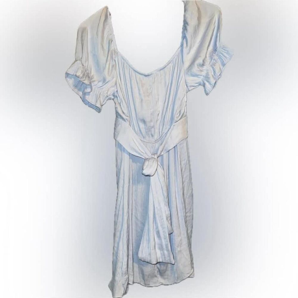 Francesca-s Women's White and Blue Dress - Picture 2 of 5